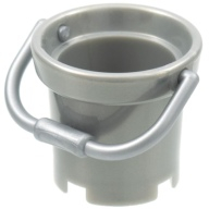 Lego kbelík, světle šedá lesklá (48245c01 PEARL LIGHT GRAY)